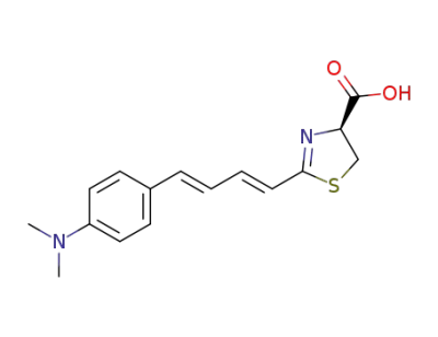 (4S)-2-[(1E,3E)-4-[4-(dimethylamino)phenyl]-1,3-butadien-1-yl]-4,5-dihydro-4-thiazolecarboxylic acid