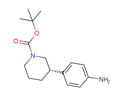 (3S)-3-(4-aminophenyl)piperidine-1-carboxylic acid tert-butyl ester