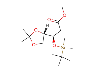 methyl (3R,4S)-3-(tert-butyldimethylsiloxy)-4,5-(isopropylidenedioxy)pentanoate
