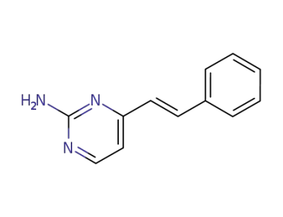 2-Amino-4-styryl-pyrimidin