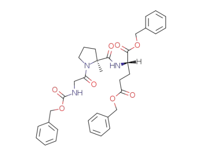 dibenzyl N-benzyloxycarbonyl-glycyl-L-2-methylprolyl-L-glutamate