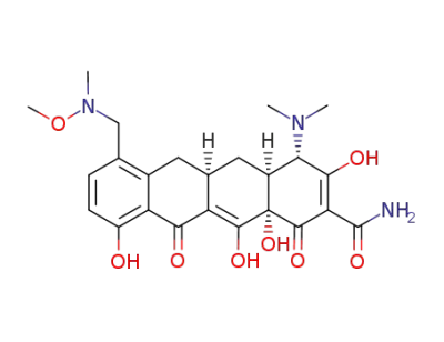 (4S,4aS,5aR,12aS)-4-dimethylamino-3,10,12,12a-tetrahydroxy-7-[(methoxy(methyl)amino)-methyl]-1,11-dioxo-1,4,4a,5,5a,6,11,12a-octahydro-naphthacene-2-carboxylic acid amide