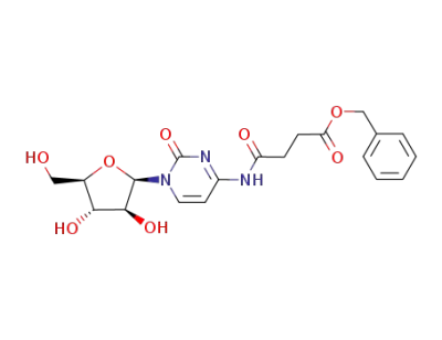 N-[1-((2R,3S,4S,5R)-3,4-Dihydroxy-5-hydroxymethyl-tetrahydro-furan-2-yl)-2-oxo-1,2-dihydro-pyrimidin-4-yl]-succinamic acid benzyl ester