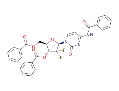 (2R,3R,5R)-5-(4-benzamido-2-oxopyrimidin-1(2H)-yl)-2-((benzoyloxy)methyl)-4,4-difluorotetrahydrofuran-3-yl benzoate