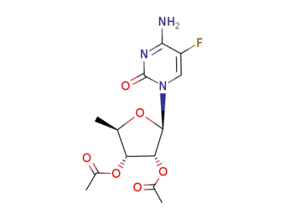 (2R,3R,4R,5R)-2-(4-amino-5-fluoro-2-oxopyrimidin-1(2H)-yl)-5-methyl-tetrahydrofuran-3,4-diyl diacetate
